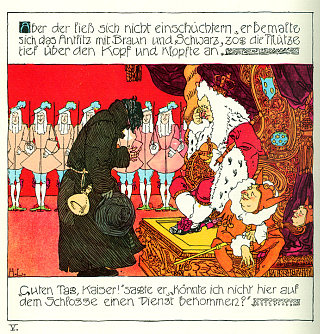 公主与养猪人 5 Die Prinzessin Und Der Schweinehirt 5 (c.1897)，海因里希·勒夫勒