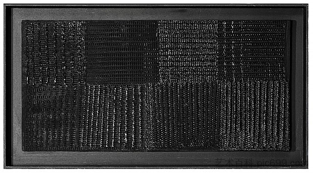 黑色浮雕 Schwarzes Lichtrelief (Black Relief) (1959)，海因茨·马克