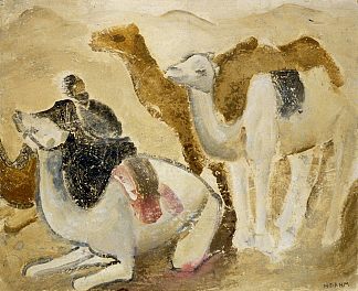 沙漠中的骆驼和贝都因人 Kamele und Beduinen in der Wüste，海伦达姆