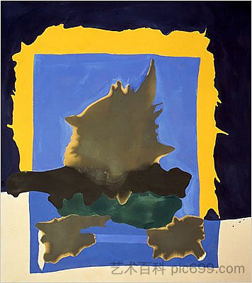 室内景观 Interior Landscape (1964),海伦·弗兰肯萨勒