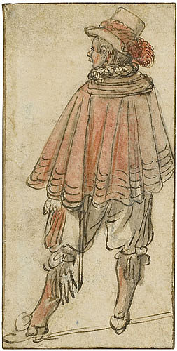 背上站着的人看到 Staande Man Op De Rug Gezien (1634)，亨德里克·艾弗坎普