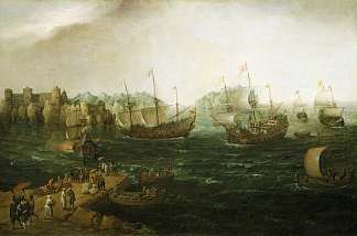 东方船舶贸易 Ships Trading in the East (1614)，亨德里克·弗鲁姆