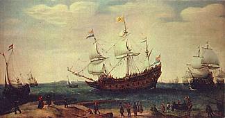 东印度人的离开 The Departure of the East Indiamen (1630)，亨德里克·弗鲁姆