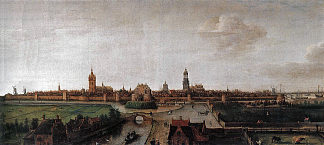 从西南部看代尔夫特 View of Delft from the Southwest (1615)，亨德里克·弗鲁姆