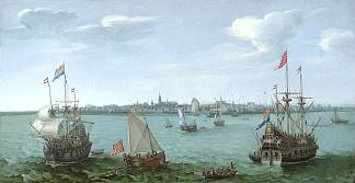 霍伦景观（荷兰） View of Hoorn (Netherlands) (1622)，亨德里克·弗鲁姆