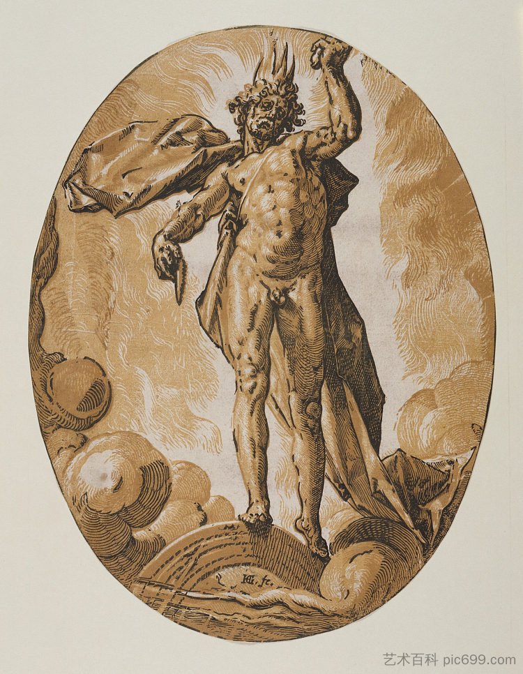 赫利俄斯 Helios (c.1588 - c.1589)，亨德里克·戈尔齐乌斯