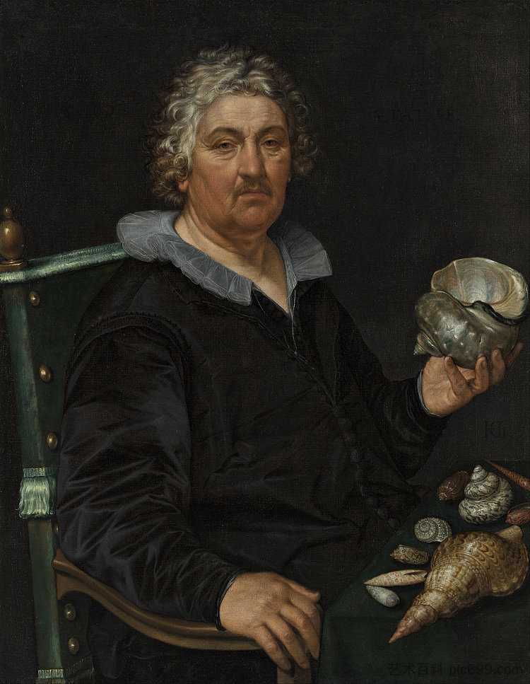 扬·戈弗森·范德阿尔的肖像 Portrait of Jan Govertsen Van Der Aer (1603),亨德里克·戈尔齐乌斯