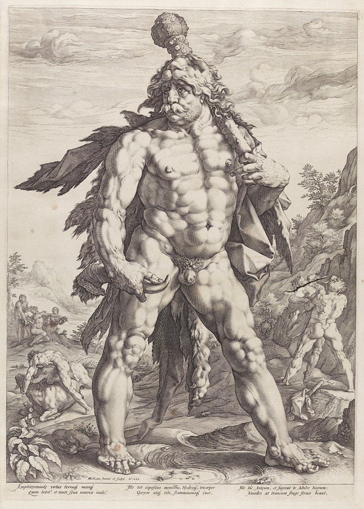 伟大的大力士 The Great Hercules (1589)，亨德里克·戈尔齐乌斯