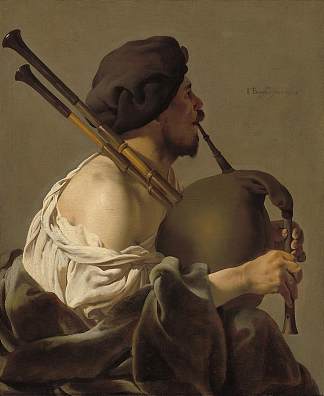 风笛演奏家 Bagpipe Player (1624)，亨德里克·特布鲁根