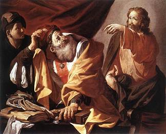 圣马太的呼召 The Calling of St. Matthew (c.1616)，亨德里克·特布鲁根