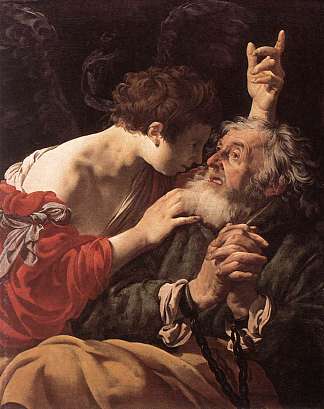 圣彼得的拯救 The Deliverance of St. Peter (1624)，亨德里克·特布鲁根