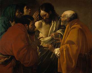 圣托马斯的怀疑 The incredulity of St. Thomas (c.1622)，亨德里克·特布鲁根