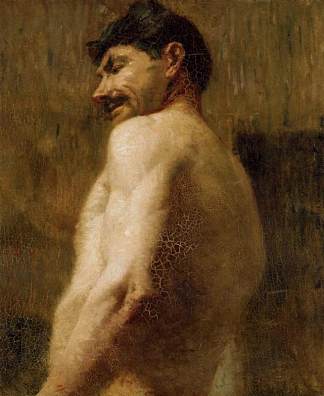 裸体男人的半身像 Bust of a Nude Man (c.1882)，亨利·玛丽·雷蒙·德·图卢兹·劳特累克