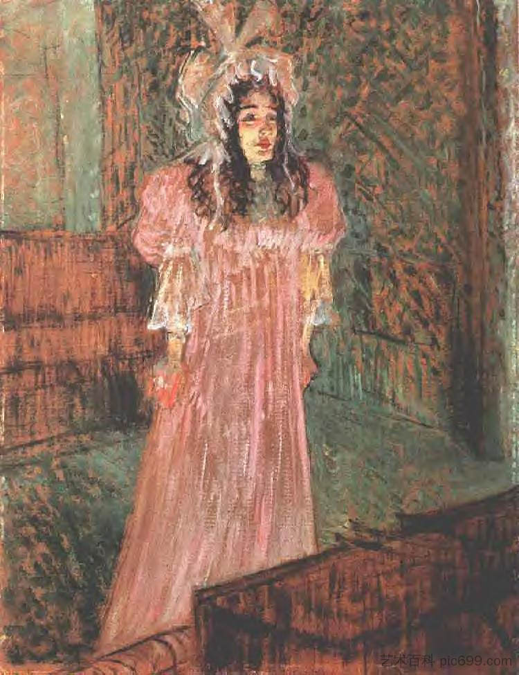 梅·贝尔福特小姐 Miss May Belfort (1895),亨利·玛丽·雷蒙·德·图卢兹·劳特累克