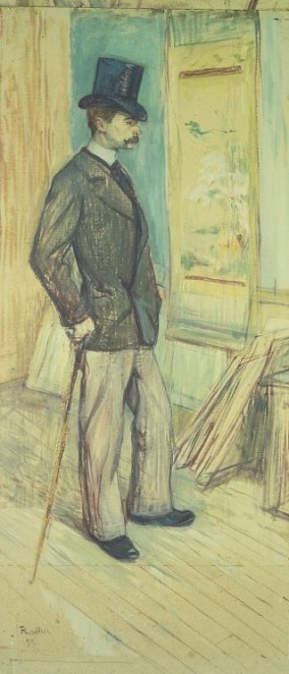 M. Paul Sescau的肖像（Portrait de M. Paul Sescau） Portrait of M. Paul Sescau (Portrait de M. Paul Sescau) (c.1891)，亨利·玛丽·雷蒙·德·图卢兹·劳特累克