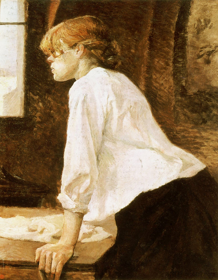 洗衣工 The Laundry Worker (1884 - 1888)，亨利·玛丽·雷蒙·德·图卢兹·劳特累克