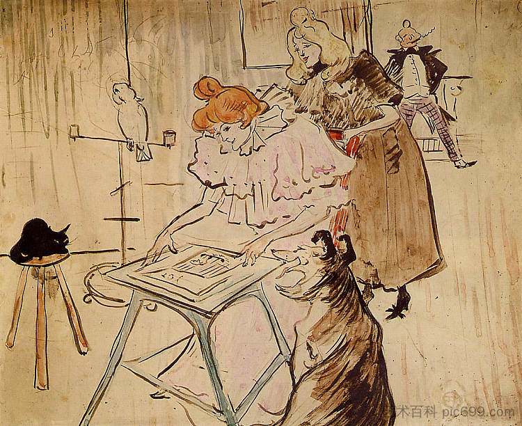 摩托图 The Motograph (1898)，亨利·玛丽·雷蒙·德·图卢兹·劳特累克