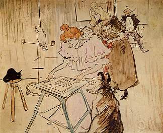 摩托图 The Motograph (1898)，亨利·玛丽·雷蒙·德·图卢兹·劳特累克