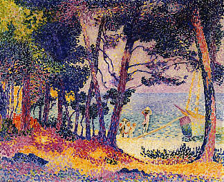 松树林，普罗旺斯 A Pine Wood, Provence (1906)，亨利·埃德蒙·克罗斯