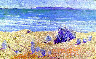 地中海海滩 Beach on the Mediterranian (1891)，亨利·埃德蒙·克罗斯