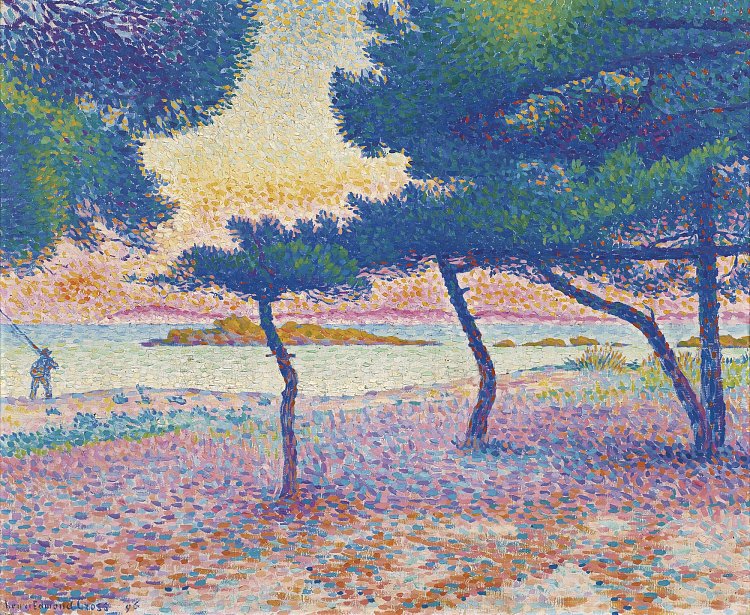 圣克莱尔海滩 La Plage de Saint-Clair (1896)，亨利·埃德蒙·克罗斯