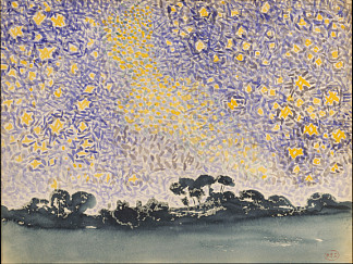 星光璀璨的风景 Landscape with Stars (1905 – 1908)，亨利·埃德蒙·克罗斯