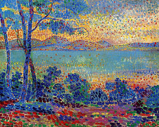 普罗旺斯景观 Provence Landscape (1900)，亨利·埃德蒙·克罗斯