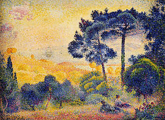 普罗旺斯景观 Provence Landscape (1898)，亨利·埃德蒙·克罗斯