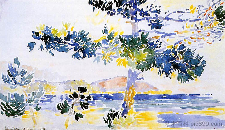 圣克莱尔景观 Saint-Clair Landscape (1908),亨利·埃德蒙·克罗斯