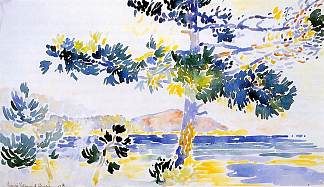 圣克莱尔景观 Saint-Clair Landscape (1908)，亨利·埃德蒙·克罗斯