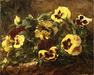 紫罗兰 Pansies (1903)，亨利·方丹·拉图尔