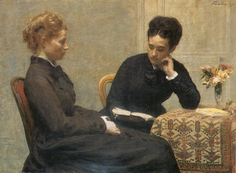 读数 Reading (1877),亨利·方丹·拉图尔