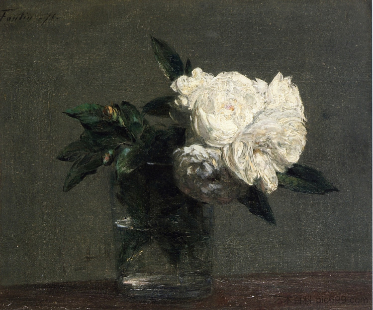 玫瑰 Roses (1871)，亨利·方丹·拉图尔