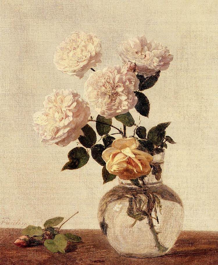 玫瑰 Roses (1883)，亨利·方丹·拉图尔
