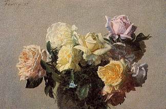 玫瑰 Roses (1885)，亨利·方丹·拉图尔