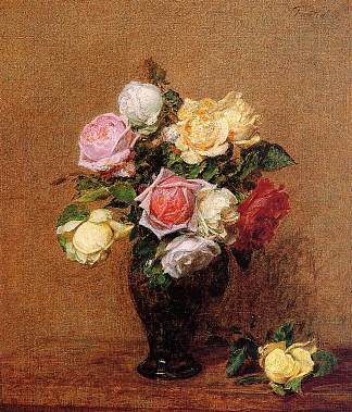 玫瑰 Roses (1887)，亨利·方丹·拉图尔