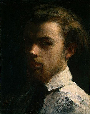自画像 Self Portrait (1858)，亨利·方丹·拉图尔