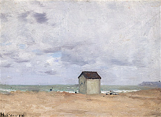 特鲁维尔海滩 The Beach at Trouville (1879)，亨利·格维克斯