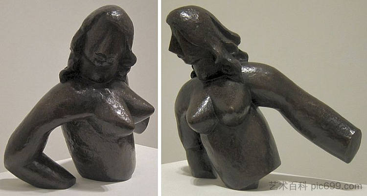 沐浴者（片段） Bather (fragment) (1931)，亨利劳伦斯