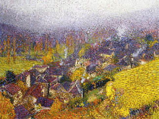 拉巴斯蒂德杜维尔特的秋天 Autumn over Labastide du Vert (1920)，亨利马丁