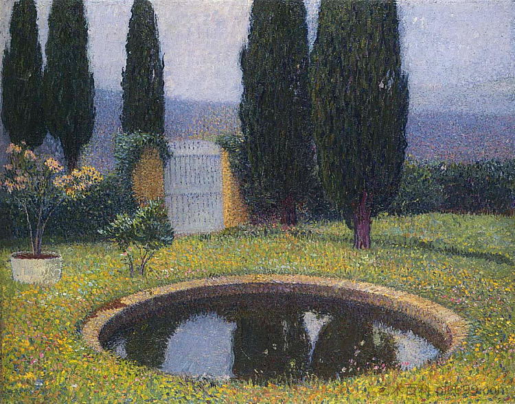 拉巴斯蒂德杜维尔特喷泉 Fountain in Labastide du Vert (1923),亨利马丁