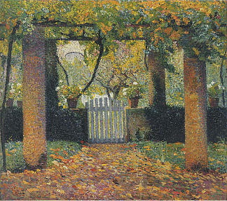 鲍尔的花园门 Garden door in Bower (1920)，亨利马丁