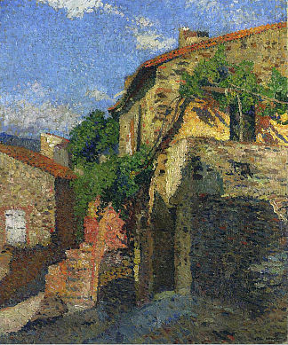 科利尤尔的房屋 Houses at Collioure，亨利马丁