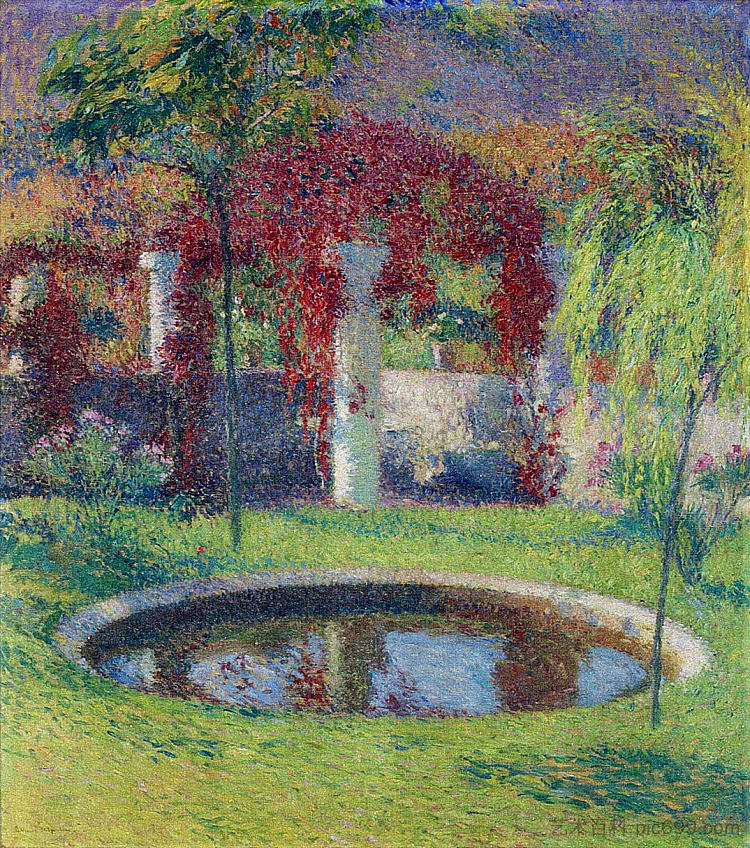 马奎罗尔乔木附近的游泳池 Pool Near Tonnelle de Marquayrol,亨利马丁