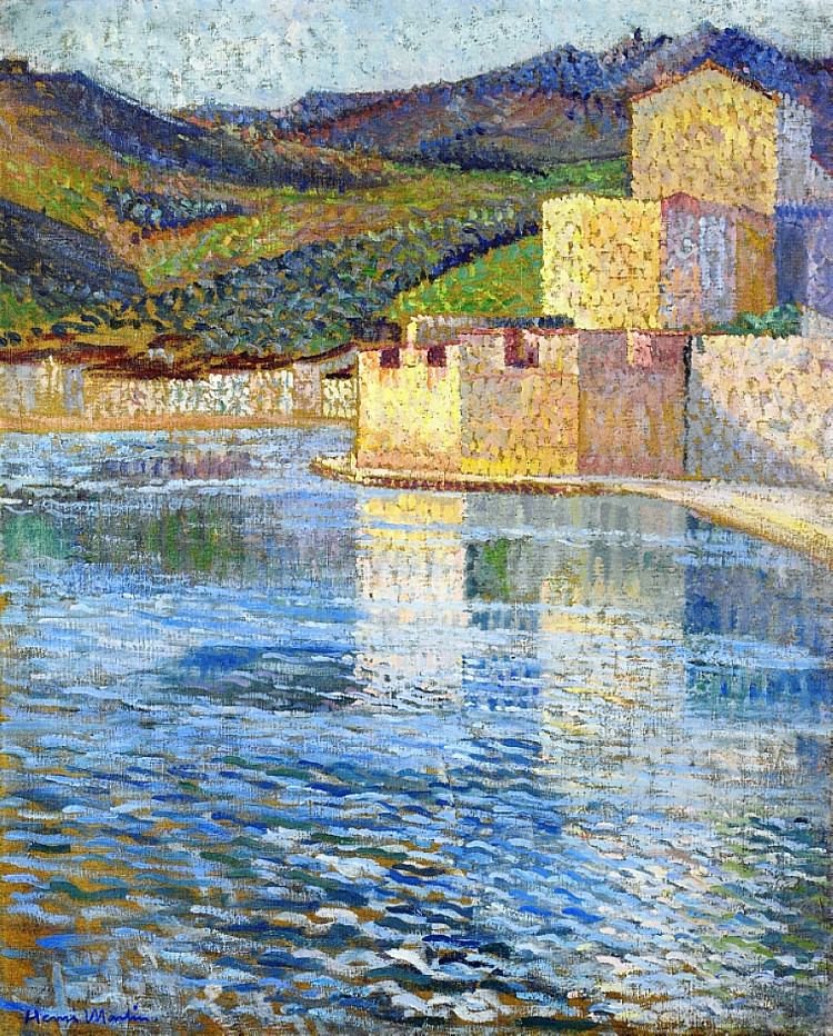 科利尤尔的城墙 Ramparts at Collioure (1915)，亨利马丁