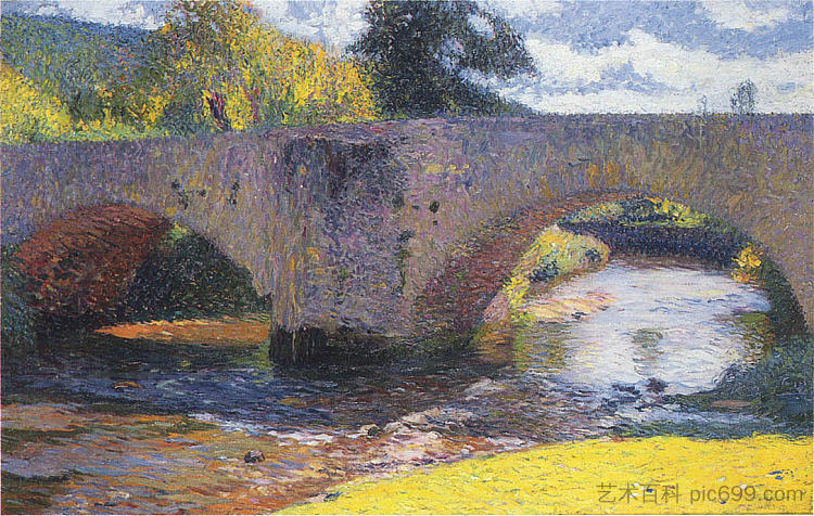 拉巴斯蒂德杜维尔特的桥 The Bridge in Labastide du Vert，亨利马丁