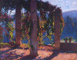 马奎罗尔的凉棚 The Pergola in Marquayrol (1911)，亨利马丁