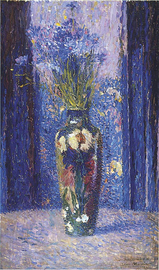 花瓶 Vase of Flowers (1910)，亨利马丁