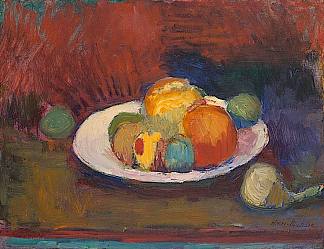 水果盘 Assiette De Fruits (Fruit Dish) (1902)，亨利·马蒂斯