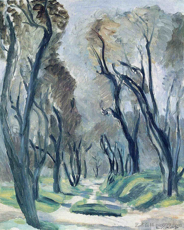 橄榄树大道 Avenue of Olive Trees (1920),亨利·马蒂斯